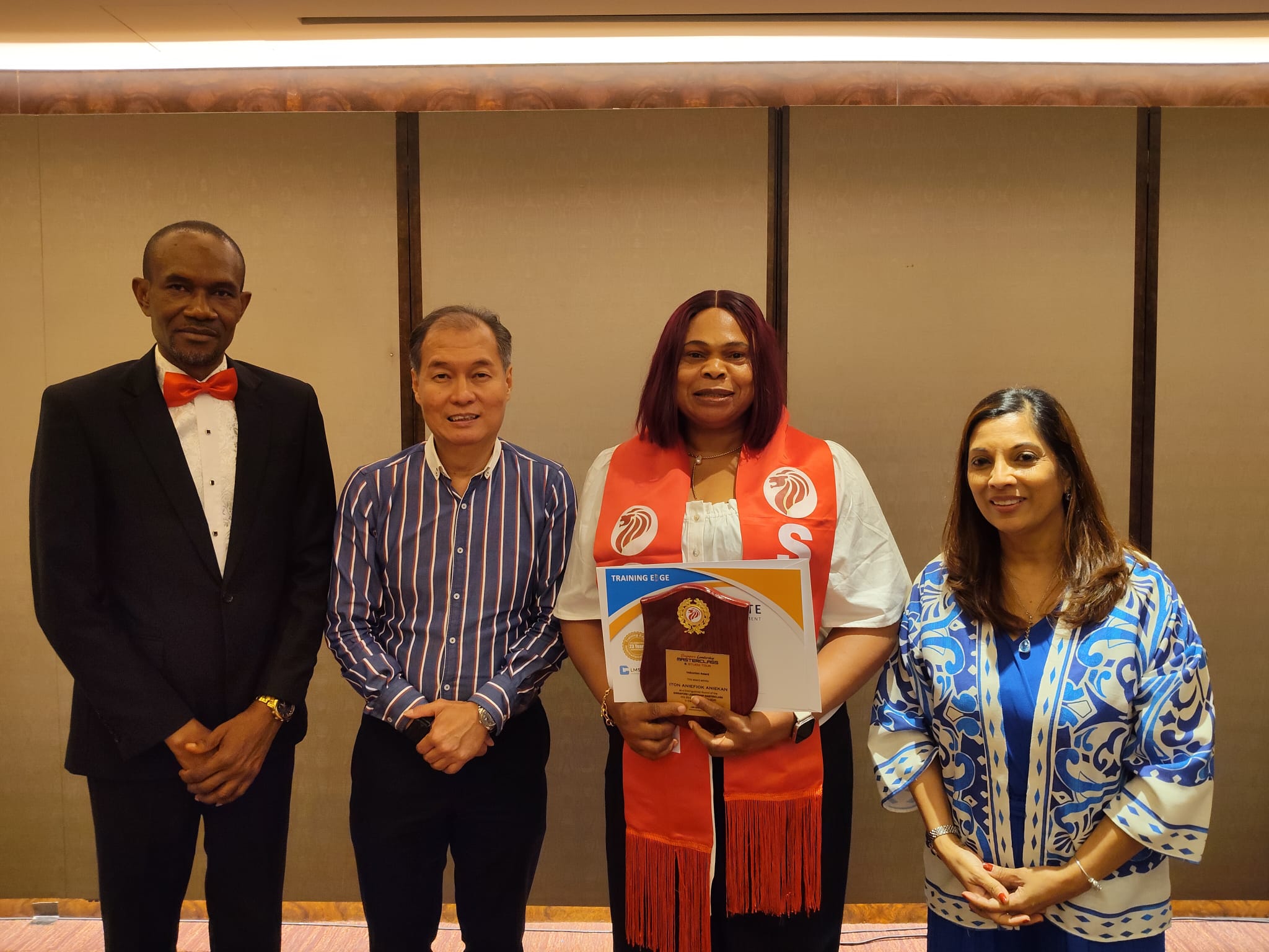 BRIGHTFLOW CONGLOMERATE CEO AWARDED CERTIFICATE OF ACHIEVEMENT AT SINGAPORE LEADERSHIP AND BUSINESS MASTERCLASS